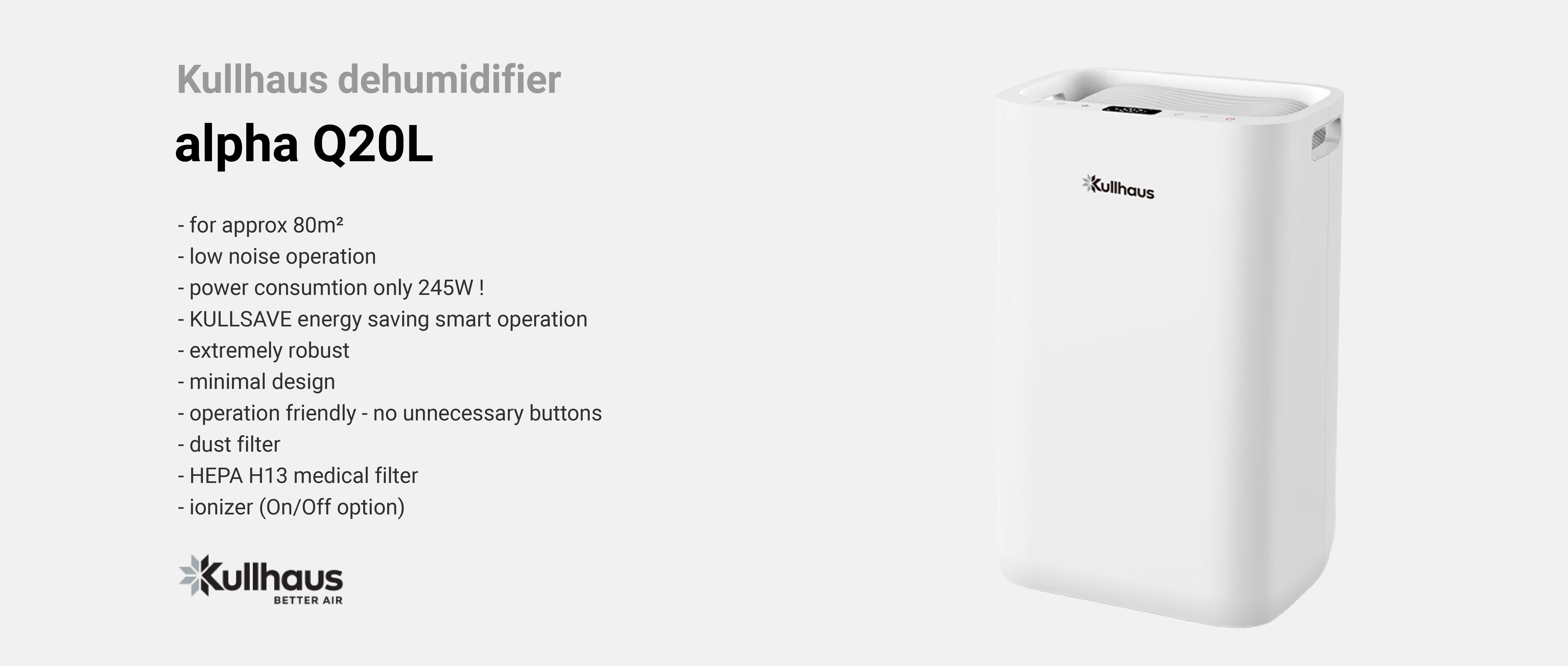 Dehumidifier Kullhaus alpha Q20L